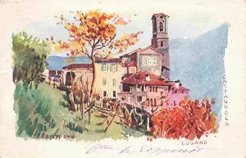 AK / Ansichtskarte  Castagnola_Lago_di_Lugano Motivo