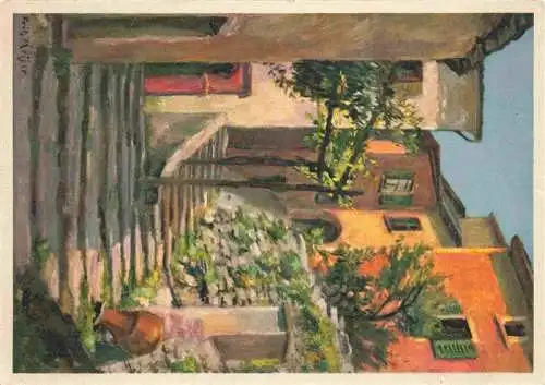 AK / Ansichtskarte  Gandria_Lago_di_Lugano Dorfgasse Fritz Meijer Kuenstlerkarte