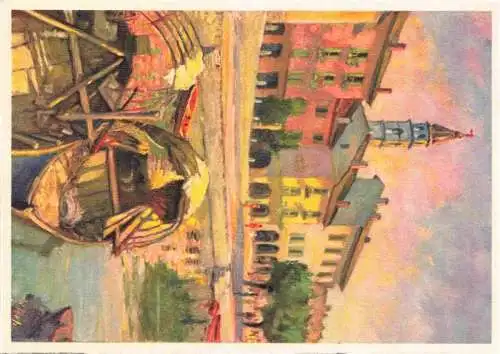 AK / Ansichtskarte  Ascona_Lago_Maggiore_TI Motivo sul porto W. Metz Kuenstlerkarte No. 29