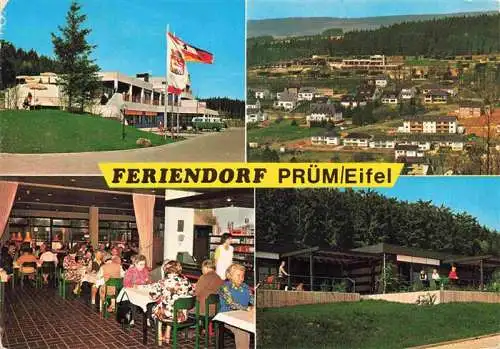 AK / Ansichtskarte 73992376 Pruem_Eifel Feriendorf des Erholungswerks der Dt Bundespost Speisesaal Panorama Terrasse