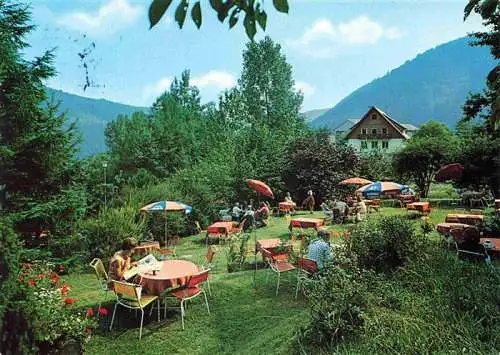 AK / Ansichtskarte 73992377 WILDBAD__Schwarzwald Waldcafe Restaurant Gaestehaus Hochwiese Garten