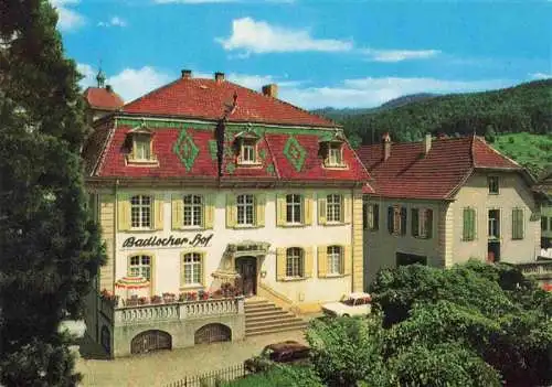 AK / Ansichtskarte 73992379 Zell_am_Harmersbach_BW Hotel Badischer Hof