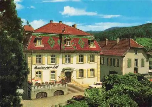 AK / Ansichtskarte 73992381 Zell_am_Harmersbach_BW Hotel Badischer Hof