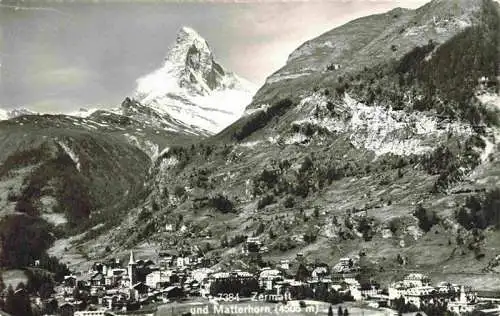 AK / Ansichtskarte  Zermatt_VS Panorama mit Matterhorn