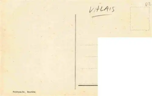 AK / Ansichtskarte  Valais_Wallis_Kanton_VS Paysans du Valais se rendant aux champs avec leur progreniture