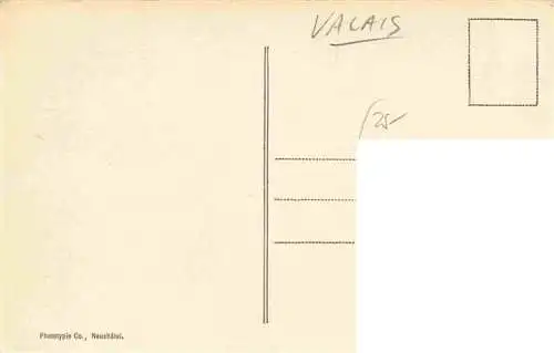 AK / Ansichtskarte  Valais_Wallis_Kanton_VS Paysans du Valais se rendant aux champs avec leur progreniture