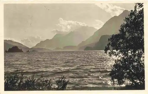 AK / Ansichtskarte  Sils_Maria_Maloja_GR Abendstimmung am Silser See mit Blick zur Maloja