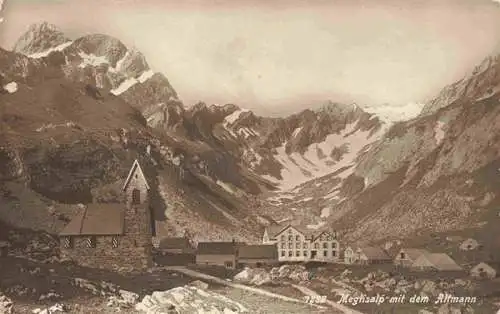 AK / Ansichtskarte  Meglisalp_1520m_Altmann_AR Panorama mit Kirche