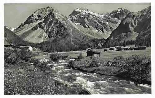 AK / Ansichtskarte  Sertig_Davos_GR mit Mittagshorn Plattenhorn und Hochducan