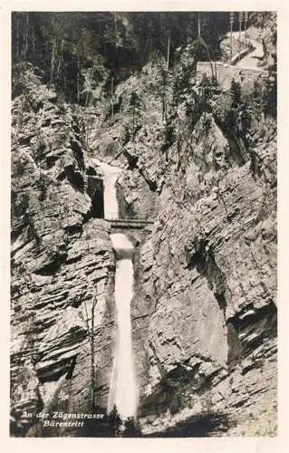 AK / Ansichtskarte  Wiesen_Albula_GR An der Zuegenstrasse Baerentritt Wasserfall