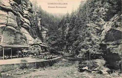 AK / Ansichtskarte 73992537 Edmundsklamm_Boehmen_Hrensko_CZ Klamm Restaurant