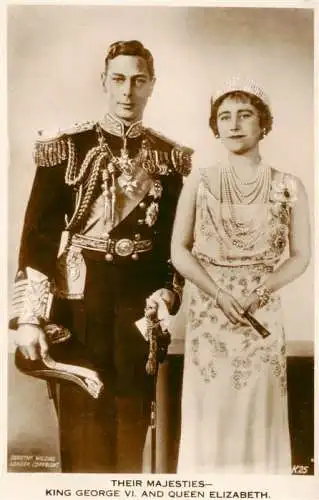 AK / Ansichtskarte  Adel__Noble King George VI und Queen Elizabeth London