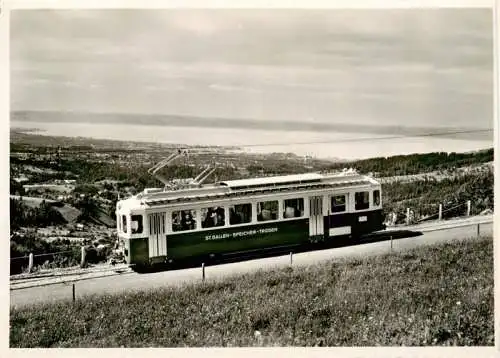 AK / Ansichtskarte  Eisenbahn_Railway_Chemin_de_Fer St. Gallen Speicher Trogen Bodensee