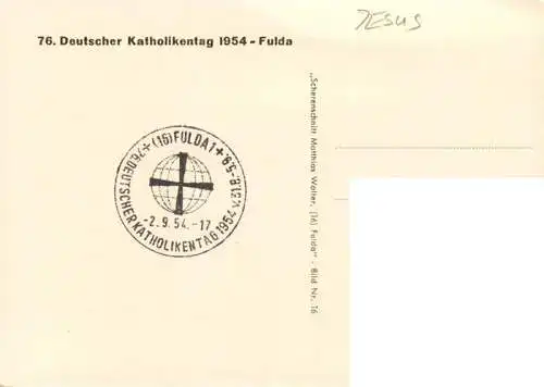AK / Ansichtskarte  Jesus_Christus_Christentum Deutscher Katholikentag Fulda