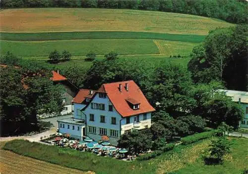 AK / Ansichtskarte 13992615 Dornach___SO Restaurant Schlosshof Fliegeraufnahme