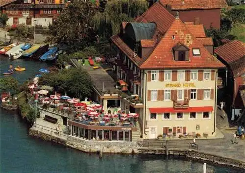 AK / Ansichtskarte 13992620 Brienzersee_Brienz_BE Strandhotel Iseltwald Fliegeraufnahme