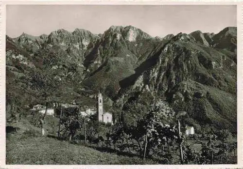 AK / Ansichtskarte 13992625 Rovio_Lugano_TI Panorama mit Kirche