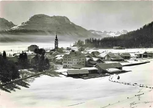 AK / Ansichtskarte  Bever__Oberengadin_Maloja_GR mit Piz Rosatsch und Piz della Margna