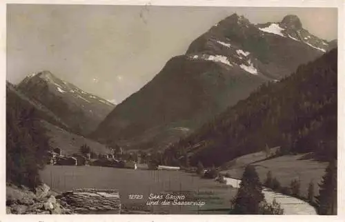 AK / Ansichtskarte  Saas-Grund_VS und die Saaservisp