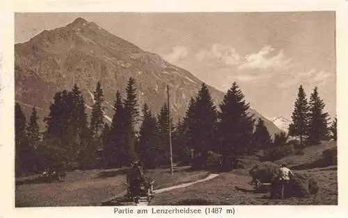 AK / Ansichtskarte  Lenzerheidesee_Lenzerheide_GR Partie am Lenzerheidsee