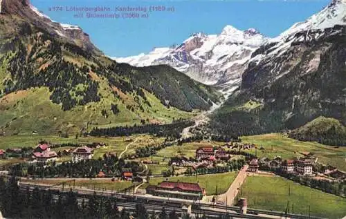 AK / Ansichtskarte 13992790 Loetschbergbahn_BE Kandersteg mit Blueemlisalp