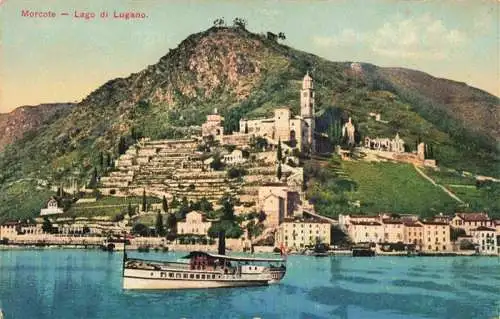 AK / Ansichtskarte  Morcote_Lago_di_Lugano_TI Panorama