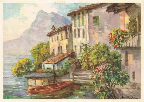 AK / Ansichtskarte  Gandria_Lago_di_Lugano Motivo Rustico 