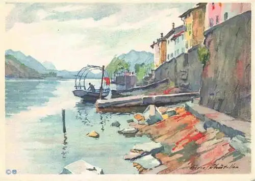 AK / Ansichtskarte  Morcote_Lago_di_Lugano_TI La Rive