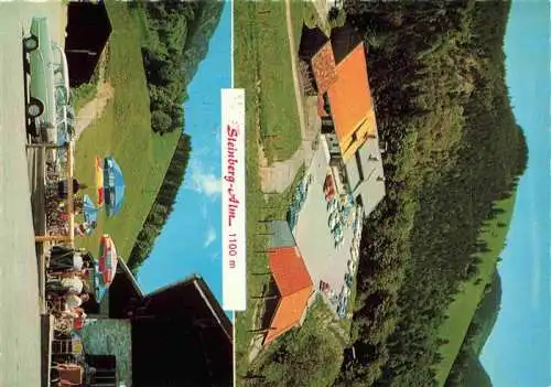 AK / Ansichtskarte  Ruhpolding Berggasthof Steinberg Alm Terrasse