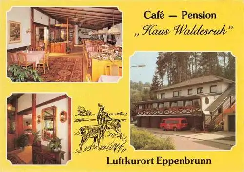 AK / Ansichtskarte  Eppenbrunn Cafe Pension Haus Waldesruh Gastraeume