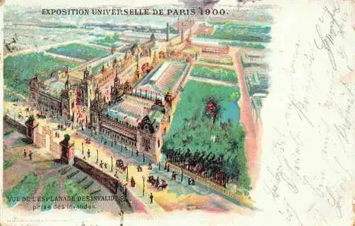 AK / Ansichtskarte  Exposition_Paris_1900_Exposition_Universelle Vue de Lesplanade Des invalides 