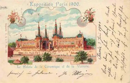 AK / Ansichtskarte  Exposition_Paris_1900_Exposition_Universelle Palais de la Ceramique et de la Verrerie