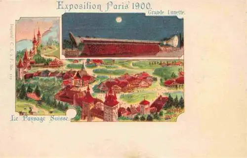 AK / Ansichtskarte  Exposition_Paris_1900_Exposition_Universelle Le Paysage Suisse