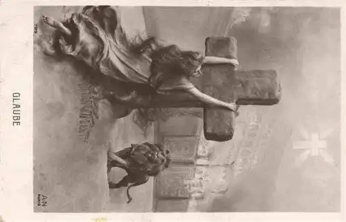 AK / Ansichtskarte  Foto_AN_Paris_(Noyer)_Nr. 795 Glaube Frau Kreuz Loewe