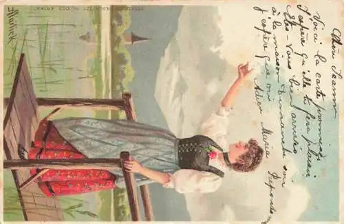 AK / Ansichtskarte  Mailick_Kuenstlerlitho_Nr. 1053 Frau Tracht 