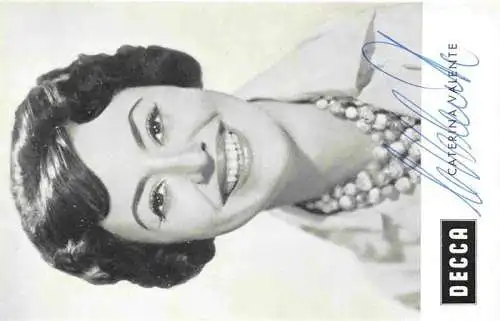 AK / Ansichtskarte  Autogramm Caterina Valente DECCA