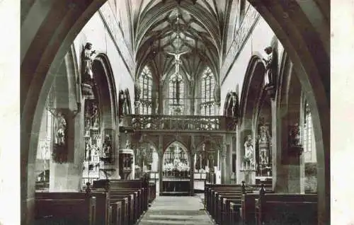 AK / Ansichtskarte  Kiedrich Pfarrkirche Zum heiligen Dionysius und Valentinus Innenansicht