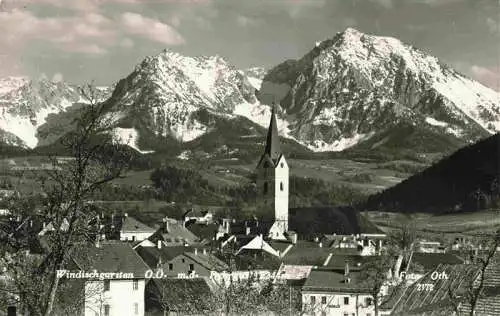 AK / Ansichtskarte  Windischgarsten_Oberoesterreich_AT Ortsansicht mit Kirche Alpen