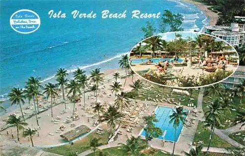 AK / Ansichtskarte  San_Juan__Puerto_Rico Isla Verde Beach Resort aerial view Swimming Pool