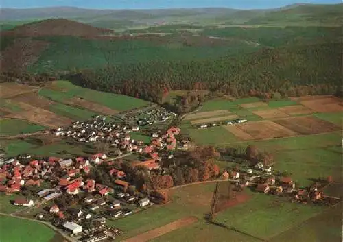 AK / Ansichtskarte  Haunetal Feriensiedlung Wehrda Fliegeraufnahme