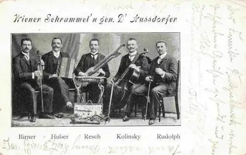 AK / Ansichtskarte  Quintett_Musikanten Wiener Schrammet gen. D Nussdorfer