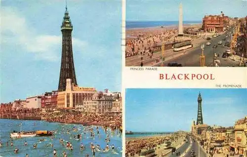 AK / Ansichtskarte  BLACKPOOL_UK Blackpool Tower Princess Parade The Promenade