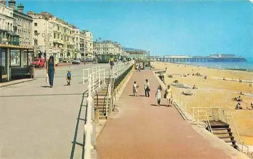 AK / Ansichtskarte  St_Leonards-on-Sea_HASTINGS_East_Sussex_UK The Promenade and Beach