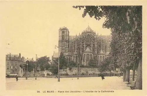AK / Ansichtskarte  LE_MANS_72_Sarthe Place des Jacobins L'Abside de la Cathedrale