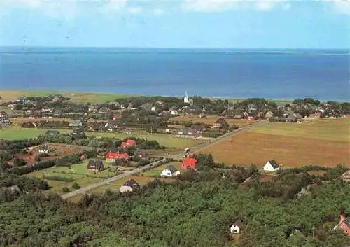 AK / Ansichtskarte  Amrum_Insel_Nebel_Nordfriesland Fliegeraufnahme von Nebel