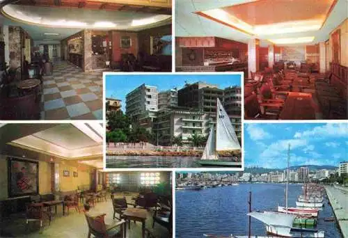 AK / Ansichtskarte  Palma_de_Mallorca_ES Hotel Mirador Foyer Speise und Aufenthaltsraum Bootshafen