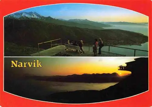 AK / Ansichtskarte 73993199 Narvik_Norway Utsikt fra fjellrestauranten