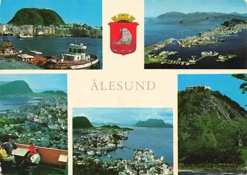 AK / Ansichtskarte  Alesund Teilansichten Fliegeraufnahmen