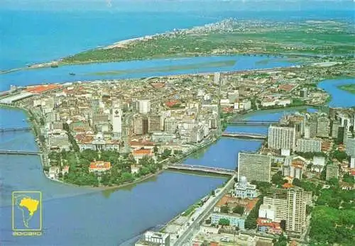 AK / Ansichtskarte 73993262 Recife_Brazil Vista aérea parcial