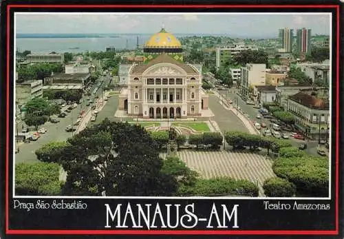 AK / Ansichtskarte 73993264 Manaus_Brazil Teatro Amazonas e Praca Sao Sebastiao